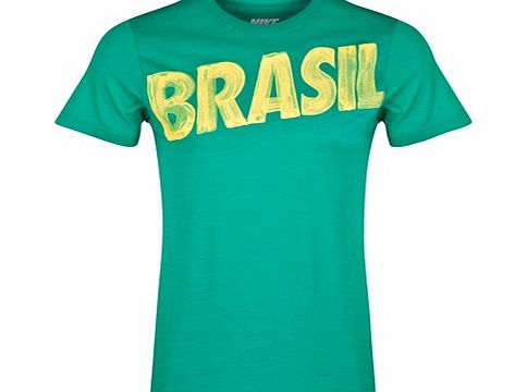 Nike Brazil Covert T-Shirt Green 588301-381