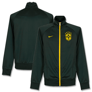 Brazil Dark Green Core Trainer Jacket 2014 2015