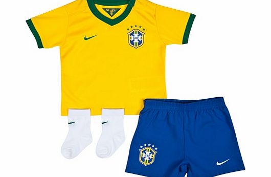 Nike Brazil Home Kit - Infants Yellow 2013/14