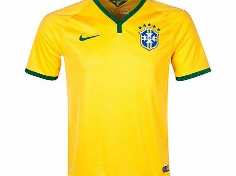 Nike Brazil Home Shirt Yellow 2013/14 575280-703