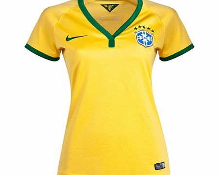 Nike Brazil Home Shirt Yellow 2013/15 -Wms 575305-703