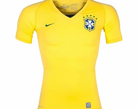 Nike Brazil Pro Combat Ultralight Baselayer Yellow