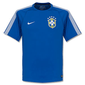 Nike Brazil Royal Blue Squad Training Top 2014 2015