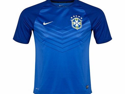 Nike Brazil Squad Short Sleeve Pre Match Top 575702-493