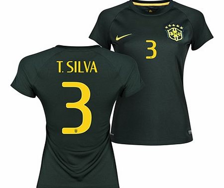 Nike Brazil Third Shirt 2013/15 - Womens Black with