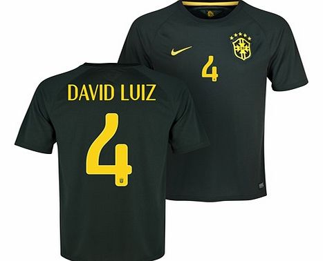 Nike Brazil Third Shirt 2013/15 Black with David Luiz
