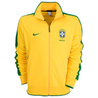 Nike Brazil Track Jacket - Varsity Yellow/Pine Green.