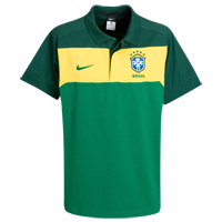 Nike Brazil Travel Polo - Pine Green/Black