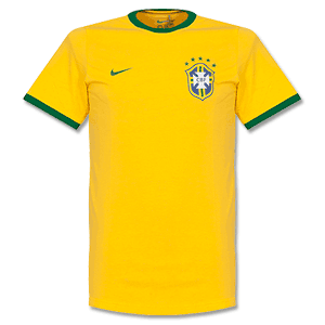 Brazil Yellow Core Ringer T-Shirt 2014 2015