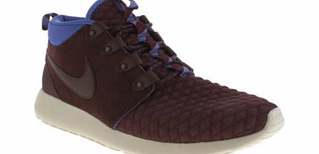 Nike Burgundy Roshe Run Sneakerboot Trainers