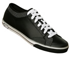 Capri SI ES Black/Light Grey Leather Trainers