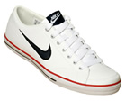 Capri SI White/Black Leather Trainers