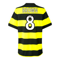 Celtic Away Shirt 09 with Brown 8 printing -