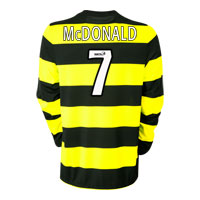 Celtic Away Shirt 09 with McDonald 7 printing -