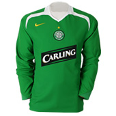 Celtic Away Shirt 2005/06 - Long Sleeve with Petrov 19 printing.