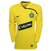 Nike Celtic Home Goalkeeper Shirt 2008/09 - Zest/Black.