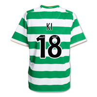 Nike Celtic Home Shirt 2008/10 with Ki 18 printing.