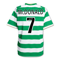 Celtic Home Shirt 2008/10 with McDonald 7