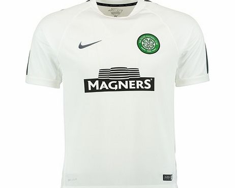 Nike Celtic Squad Short Sleeve Training Top White