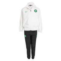 Celtic Woven Warm Up Tracksuit - White/Green -