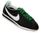 Classic Cortez 09 Black/White/Green Nylon