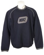 Nike Crew Neck Logo Sweatshirt Blue Size Large