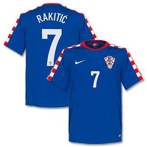 Croatia Away Supporters Rakitic Shirt 2014 2015
