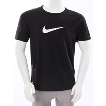 Nike Dri Fit Large Swoosh T Shirt Black