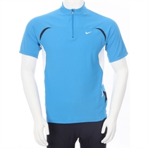 Nike Dri Fit Short Sleeve 1/2 Zip Top Blue