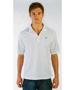 Dri Fit White Polo Shirt Medium