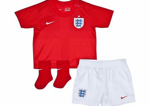 Nike England Away Kit 2014 - Infants Red 588092-600