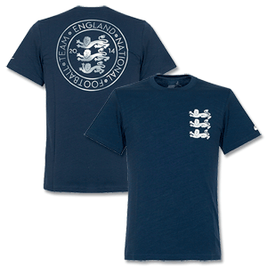 Nike England Navy Covert T-Shirt 2014 2015