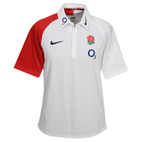 Nike England Rugby Team Polo - White/Red.