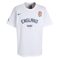 Nike England Rugby Team T-Shirt 2009/10 - White.