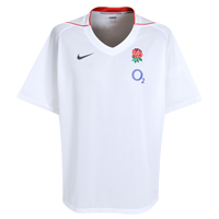 Nike England Rugby Training T-Shirt 2009/10 - White.