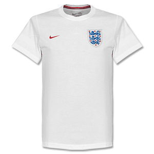 Nike England White Core T-Shirt 2014 2015