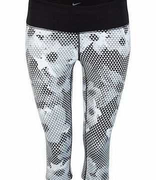 Nike Epic Run Printed Capri Womens White