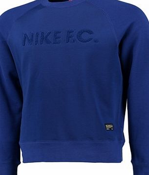 Nike F.C. AW77 Crew Sweater Royal Blue 687933-455