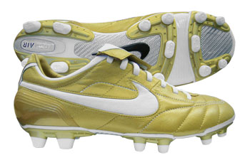 Nike Air Legend Moulded FG Football Boots Gold / White