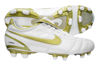 Nike Football Boots Nike Tiempo Mystic II FG Football Boots White / Gold