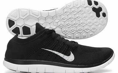 Free 4.0 Flyknit Running Shoes Black/White