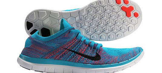 Nike Free 4.0 Flyknit Running Shoes Blue