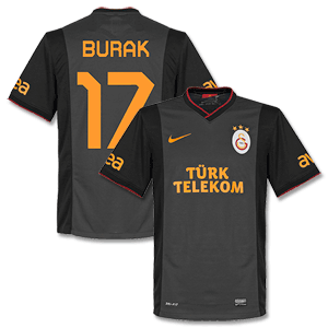 Galatasaray Away Shirt 2013 2014 + Burak 17 (Fan