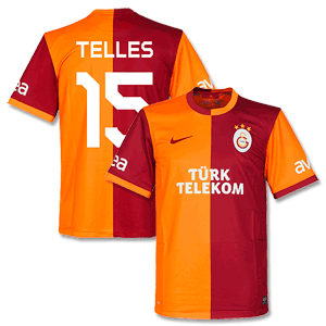 Galatasaray Home Telles Shirt 2013 2014 (Fan