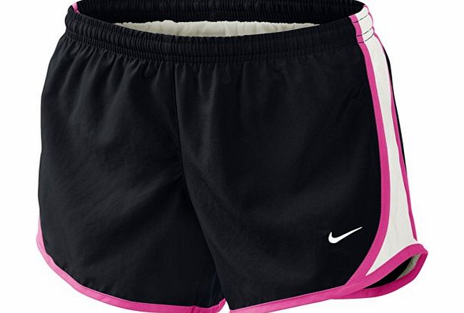 Nike Girls Tempo Shorts - Grey/White/Silver, Large