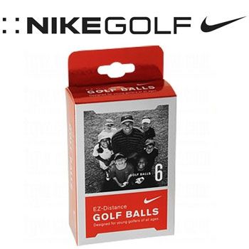 nike Golf EZ Distance Junior Golf Balls - 6 Balls