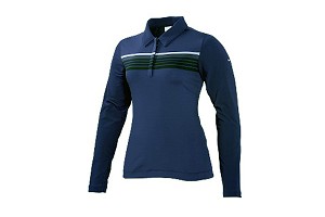 Nike Golf Ladies Dri-Fit Chest Strip LS Polo