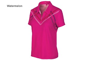 Golf Ladies Sphere Dry Print Polo Shirt