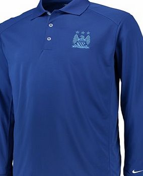 Nike Golf Manchester City Victory Polo - Long Sleeve Royal