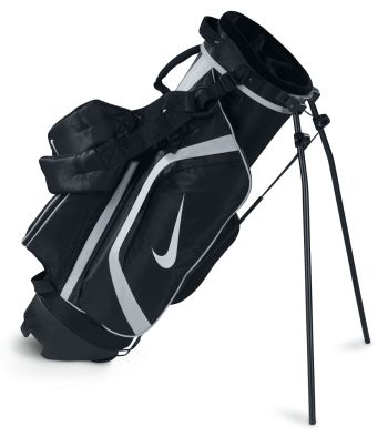 Nike Golf NIKE EAGLE SILVER JUNIOR KIDS CARRY STAND GOLF BAG Black/Silver